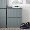 Meuble à Chaussures avec 3 Abattants pour Petite Entrée Couloir, FSR165-H-HG, SoBuy