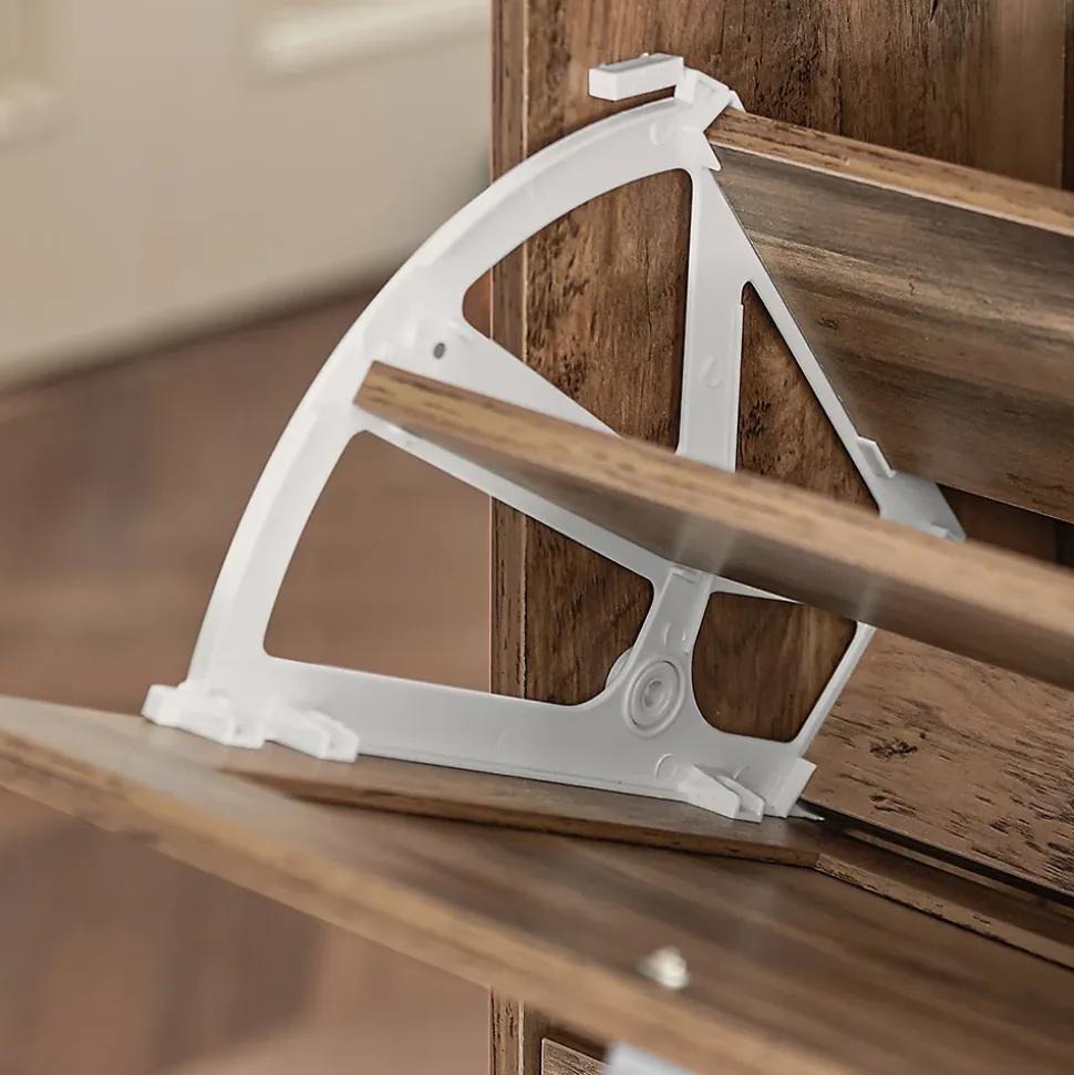 Meuble à Chaussures avec 3 Abattants pour Entrée Couloir, FSR137-L-F, SoBuy