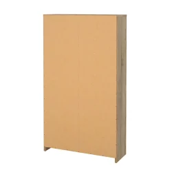 Meuble à chaussures Dtresold, Meuble à chaussures, Armoire d'entrée polyvalente, 70x24 h124 cm, Chêne et Blanc