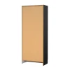 Meuble à chaussures Erinni, Meuble à chaussures, Armoire d'entrée polyvalente, Rangement pour chaussures, 69x35 h170 cm, Noir