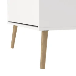 Meuble à chaussures Fung, Meuble à chaussures, Armoire d'entrée polyvalente, Rangement pour chaussures, 70x24 h139 cm, Blanc