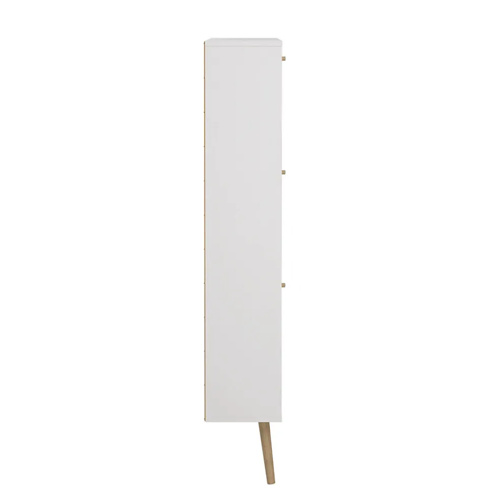 Meuble à chaussures Fung, Meuble à chaussures, Armoire d'entrée polyvalente, Rangement pour chaussures, 70x24 h139 cm, Blanc