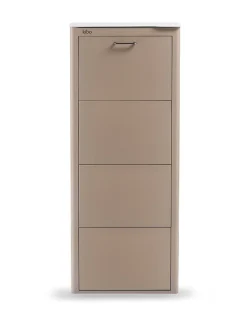 Meuble à chaussures KIBO 4 compartiments gain de place grande capacité jusqu'à 12 paires