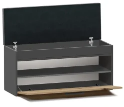 Meuble à chaussures style scandinave entrée - 100x35x49 - Banc avec rangement-PARMI