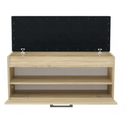Meuble à chaussures style scandinave entrée - 100x35x49 - Banc avec rangement-PARMI
