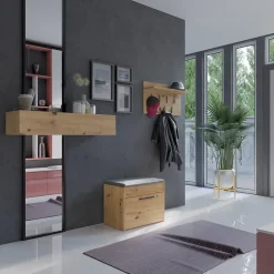 Meuble à chaussures style scandinave entrée - 60x35x49 - Banc avec rangement-PARMI