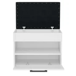 Meuble à chaussures style scandinave entrée - 60x35x49 - Banc avec rangement-PARMI