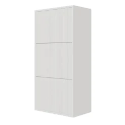 Meuble à chaussures suspendu blanc 50 cm VELDIO