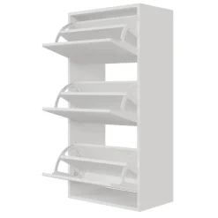 Meuble à chaussures suspendu blanc 50 cm VELDIO