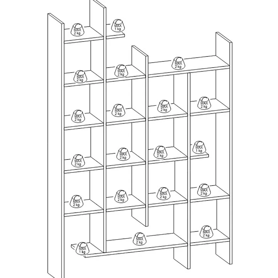 Meuble à étagères bois BOK Concept Usine