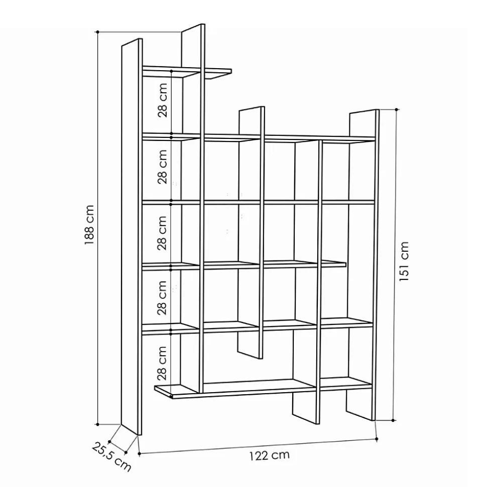 Meuble à étagères bois BOK Concept Usine