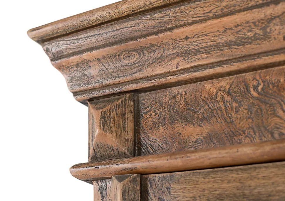 Meuble bar avec porte d'entrée en bois de manguier