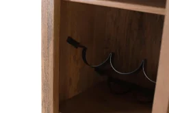 Meuble bar avec porte d'entrée en bois de manguier