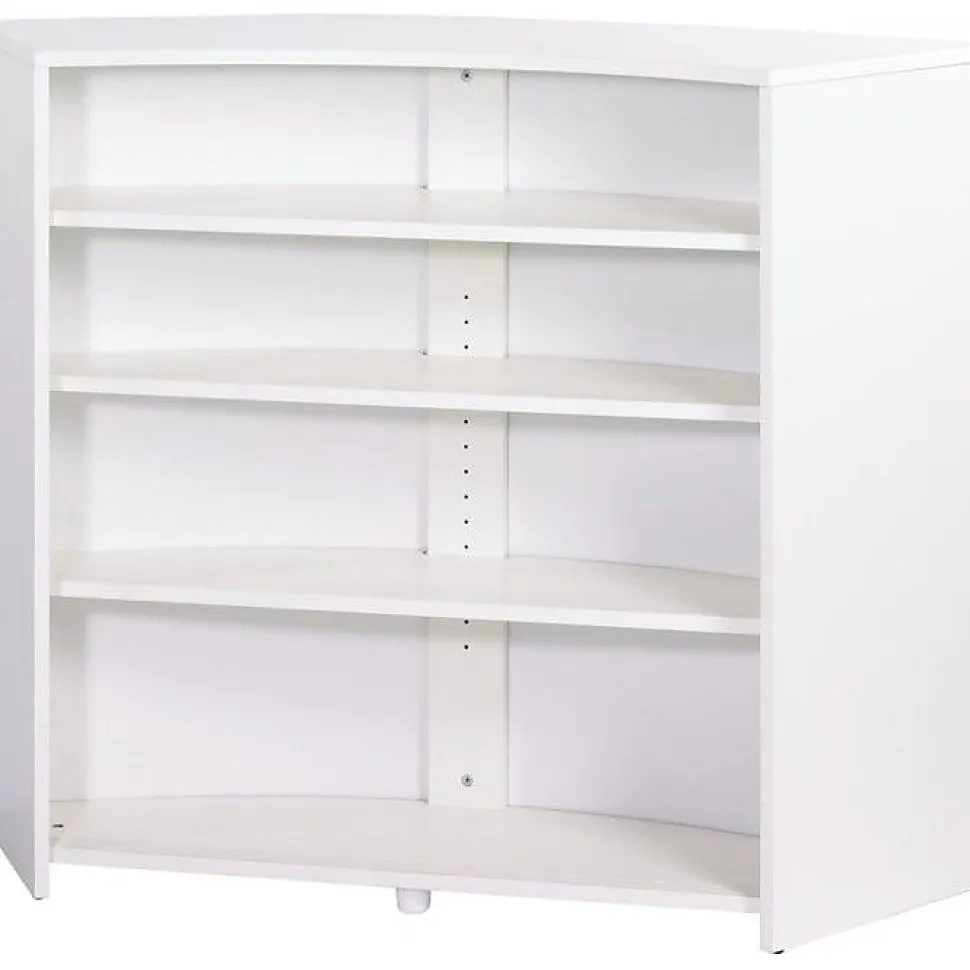 Meuble bar Beaux Meubles Pas Chers blanc 134,5 cm bois