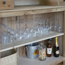 Meuble bar en bois recyclé 120cm Garance