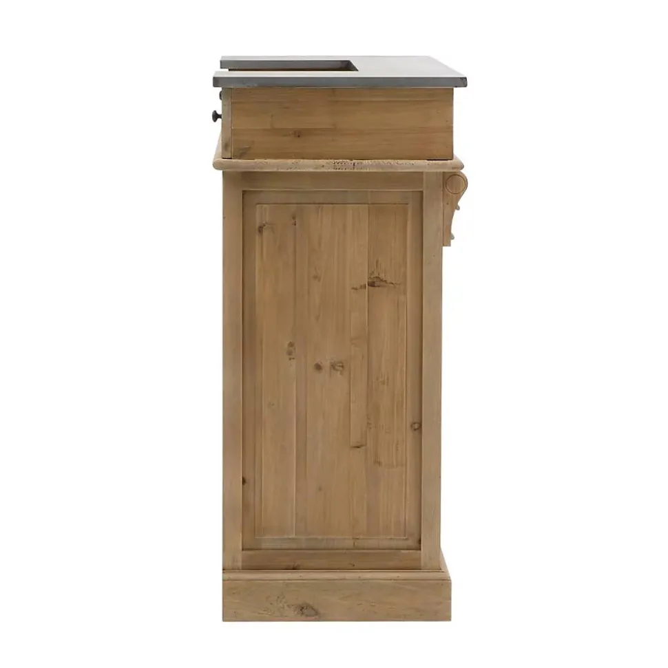 Meuble bar en bois recyclé 120cm Garance