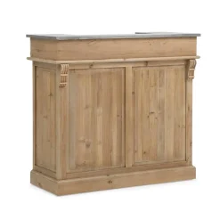Meuble bar en bois recyclé 120cm Garance