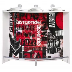 Meuble bar SIMMOB Rock 451 blanc L 134.5 P 55.3 H 104.8 cm