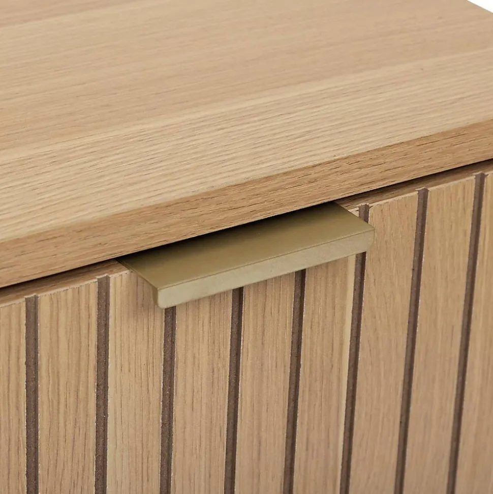 Meuble bas Tasso 2 portes effet bois naturel - Beige- 5five