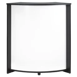 Meuble comptoir bar Beaux Meubles Pas Chers 96cm noir blanc bois