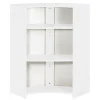 Meuble comptoir bar SIMMOB 96 cm blanc Capitons 911