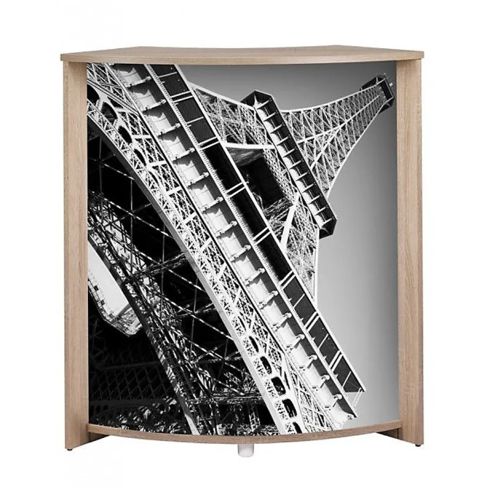 Meuble comptoir chêne SIMMOB Tour Eiffel 96,7x44,9x104,8 cm