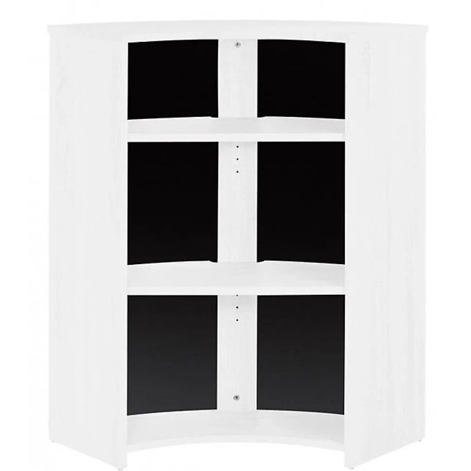 Meuble Comptoir SIMMOB VISIO097BLN Blanc MDF noir 96 cm