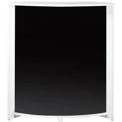 Meuble Comptoir SIMMOB VISIO097BLN Blanc MDF noir 96 cm