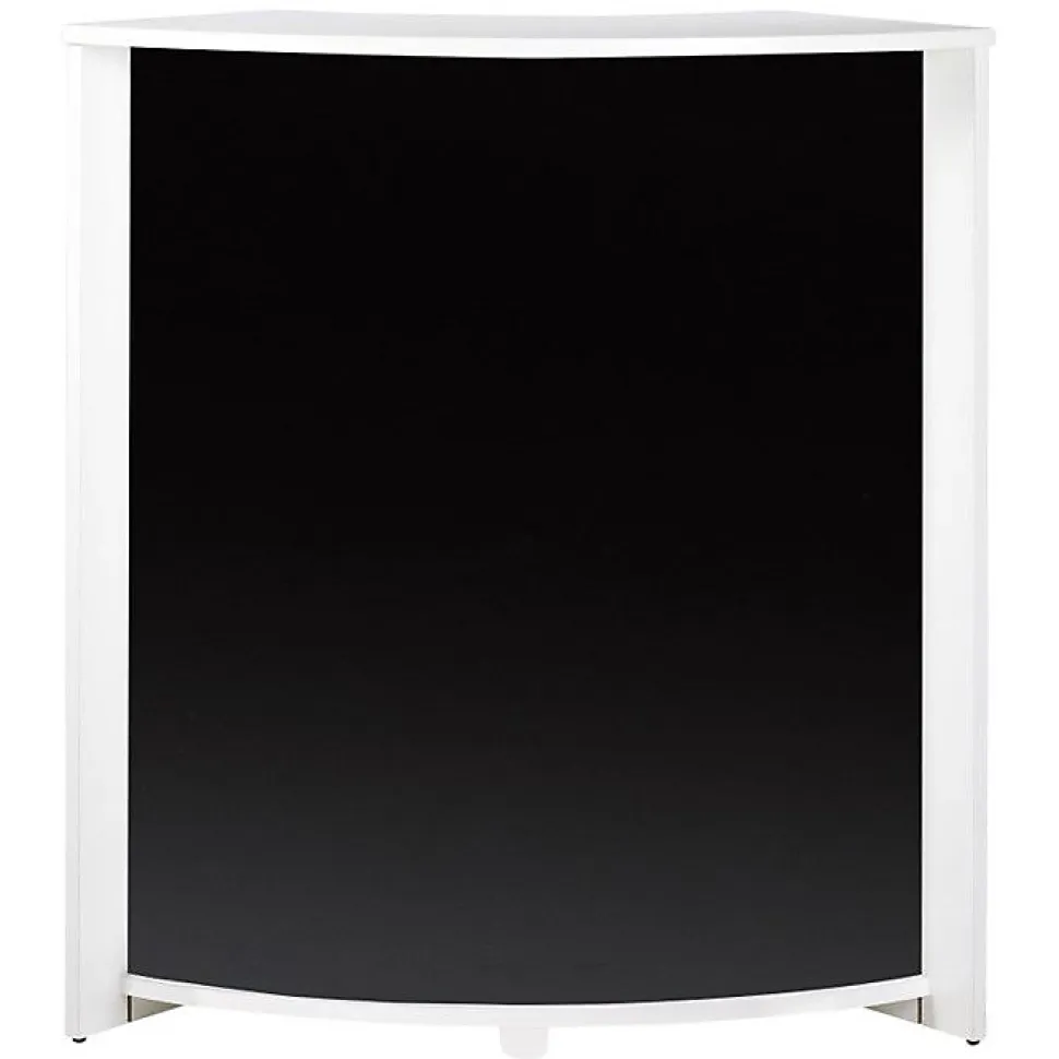 Meuble Comptoir SIMMOB VISIO097BLN Blanc MDF noir 96 cm