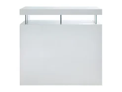 Meuble de bar avec LEDS en MDF blanc laqué - FABIO II