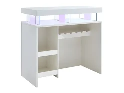 Meuble de bar avec LEDS en MDF blanc laqué - FABIO II