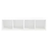 Meuble de rangement 4 cases blanc GoodHome Atomia H. 37,5 x L. 150 x P. 35 cm