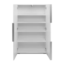 Meuble de rangement 2 portes blanc H125cm - ORSA