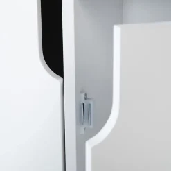Meuble de rangement cube enfant EMMIE avec 6 cases en bois blanc