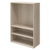 Meuble de rangement effet chêne portes battantes et tiroir blancs GoodHome Atomia H. 112,5 x L. 75 x P. 37 cm