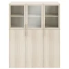 Meuble de rangement effet chêne avec portes battantes vitrées GoodHome Atomia H. 187,5 x L. 150 x P. 37 cm