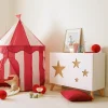 Meuble de rangement enfant Étoile - bois - blanc - 65x79 cm - Atmosphera
