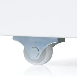 Meuble de rangement enfant MANA en bois blanc 3 tiroirs cubes sur roulettes