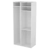 Meuble de rangement ouvert blanc GoodHome Atomia H. 187,5 x L. 87 x P. 45 cm