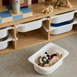 Meuble de rangement pour enfant. naturel. 6 bacs en plastique