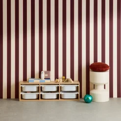 Meuble de rangement pour enfant. naturel. 6 bacs en plastique