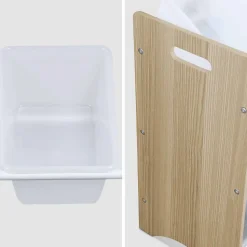 Meuble de rangement pour enfant avec 9 casiers - Tobias - MDF décor bois naturel. 64x29.5x60cm