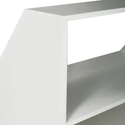Meuble de rangement sous pente ALIX, H. 100 x L. 100 x P. 50 cm, Blanc