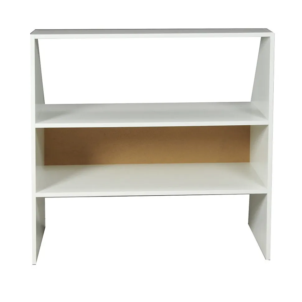 Meuble de rangement sous pente ALIX, H. 100 x L. 100 x P. 50 cm, Blanc