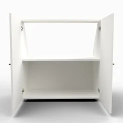 Meuble de rangement sous pente 2 portes blanc CINA