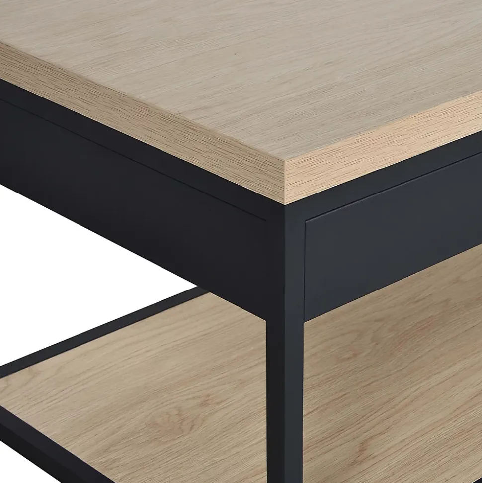 Meuble de salle de bain en métal et bois avec plan 120cm WILL