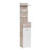 Meuble dentrée - ONYX 4 - Coloris chêne et blanc