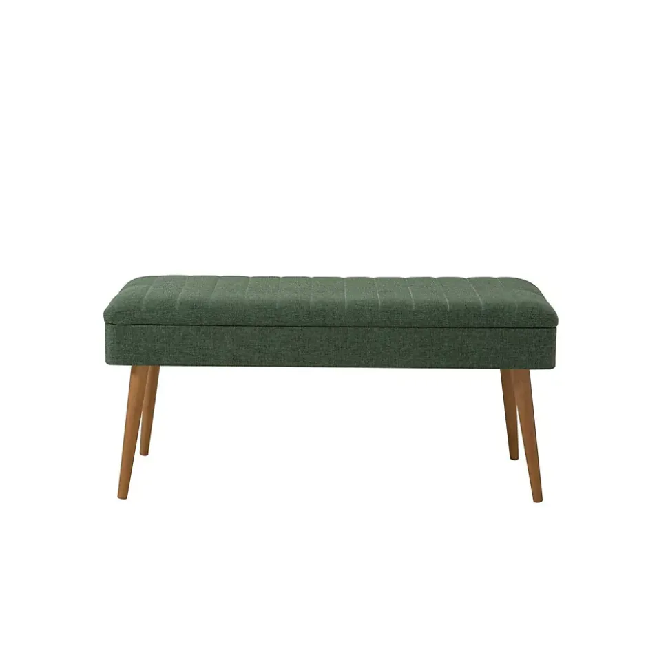 Meuble d'entrée Dgallett, Crochet d'entrée, Console de rangement multifonction, 50x38h135 cm, Chêne et Vert