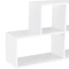 Meuble Mural Bryne 100 x 20 x 53 cm Blanc Mat en.casa