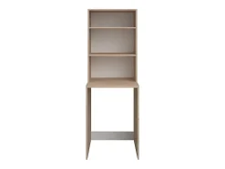Meuble pour machine à laver avec étagères - Naturel clair - L65 x H184 cm - ERKANO